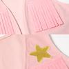 Set da Cowboy Cosplay per Bambine, Performance, Bambini, Gilet Rosa, Gonna, Sciarpa, Cappello Pieghevole, Completo, Bambino Piccolo, 4 Pezzi, Abbigliamento per Halloween, Carnevale
