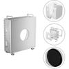 Pour Mac Mini M4 Support Boîtier d'ordinateur en alliage d'aluminium Dissipation Anti-chute Étui de protection M4 Châssis Montage de bureau pour Mac mini M4 Accessoires