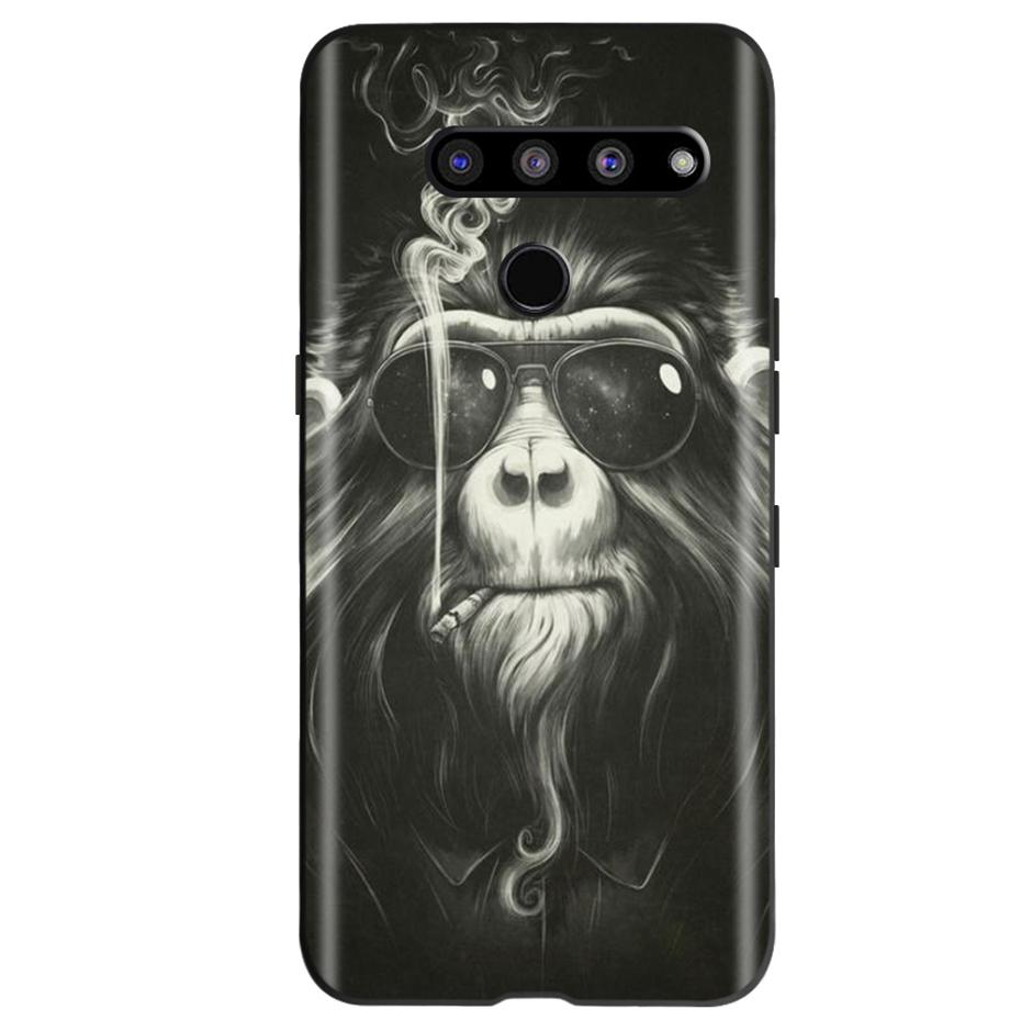 For LG V50 ThinQ 5G Case Fashion Pattern Soft Silicone TPU Phone Case For LG V50S ThinQ 5G V50 50S V500N V450 V510N Funda