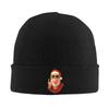 Cool Santa with Bubblegum Funny Christmas Knit Hat Beanie Hats Kpop Elastic Male Bonnet Hats Winter Printed Trendy Caps Gift