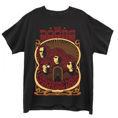 The Doors Camiseta unissex adulta de algodão com pôster vintage de Strange Days