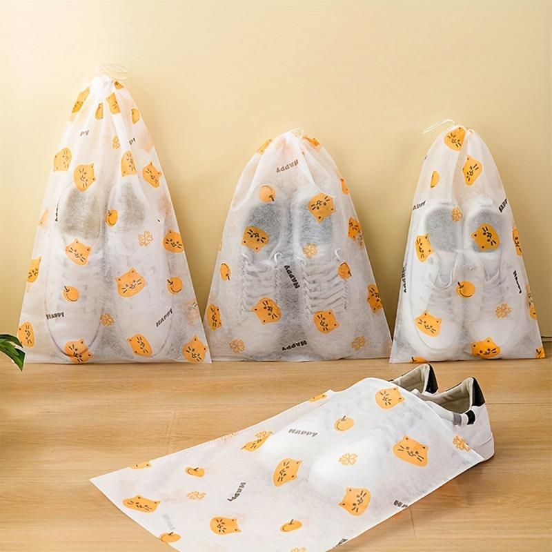 10/20pcs Large Non‑Woven Shoe Storage Bags, Dustproof Anti‑Yellowing Breathable Moisture‑Proof Shoe Protectors for White Shoes