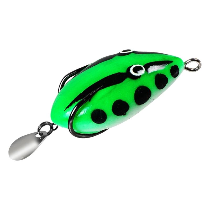 4CM Frogs Lures Soft Tube Baits Simulated Frogs Fishing Lures with Hook Soft Fishing Baits Outdoor Fishing Tackle