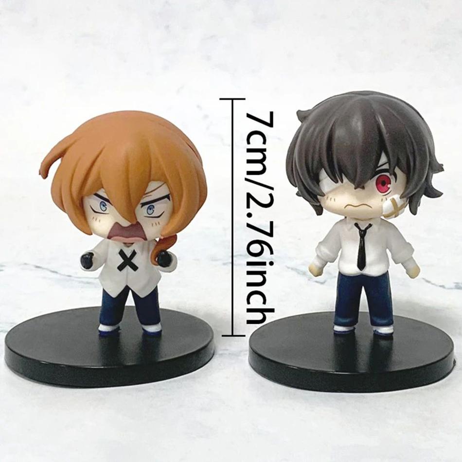 Anime Bungo Stray Dogs Edition Action Cute Collection Model Statue Decoration Ornaments Toys Q PVC dazai osamu Entertaining Play Safe Fun Kid Friendly