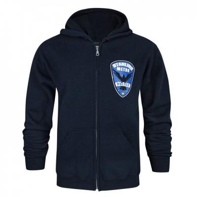 Mens Starling City Metro Police Full Zip Hoodie