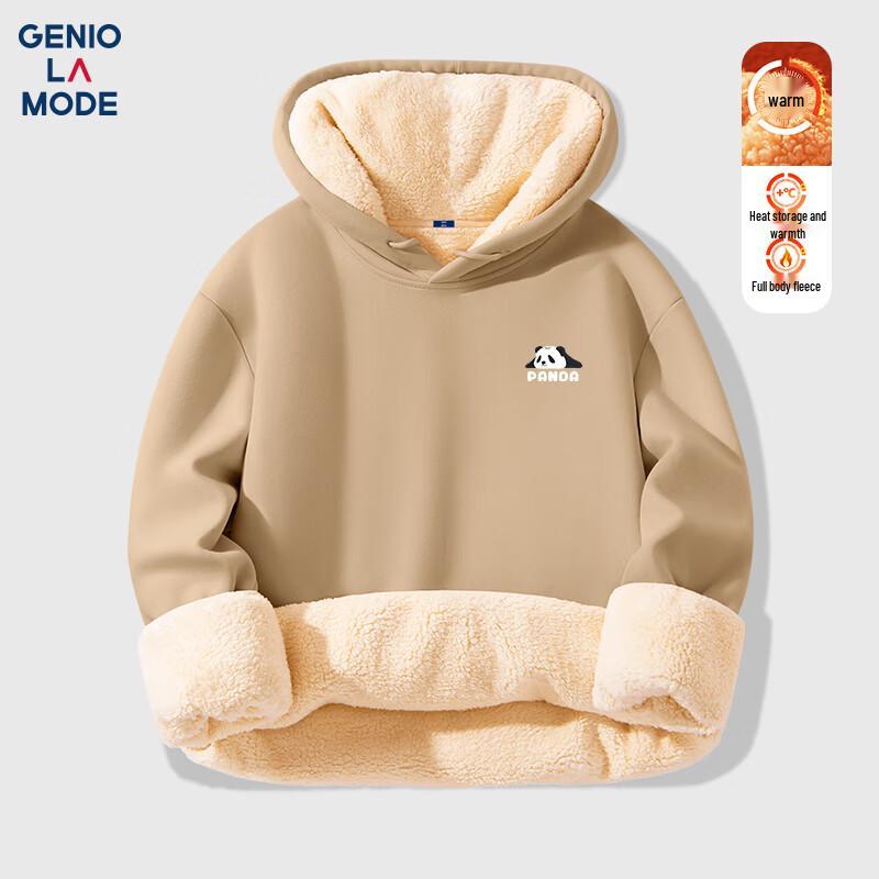 GENIOLAMODE Мужское худи из плотного флиса с подкладкой 2XL