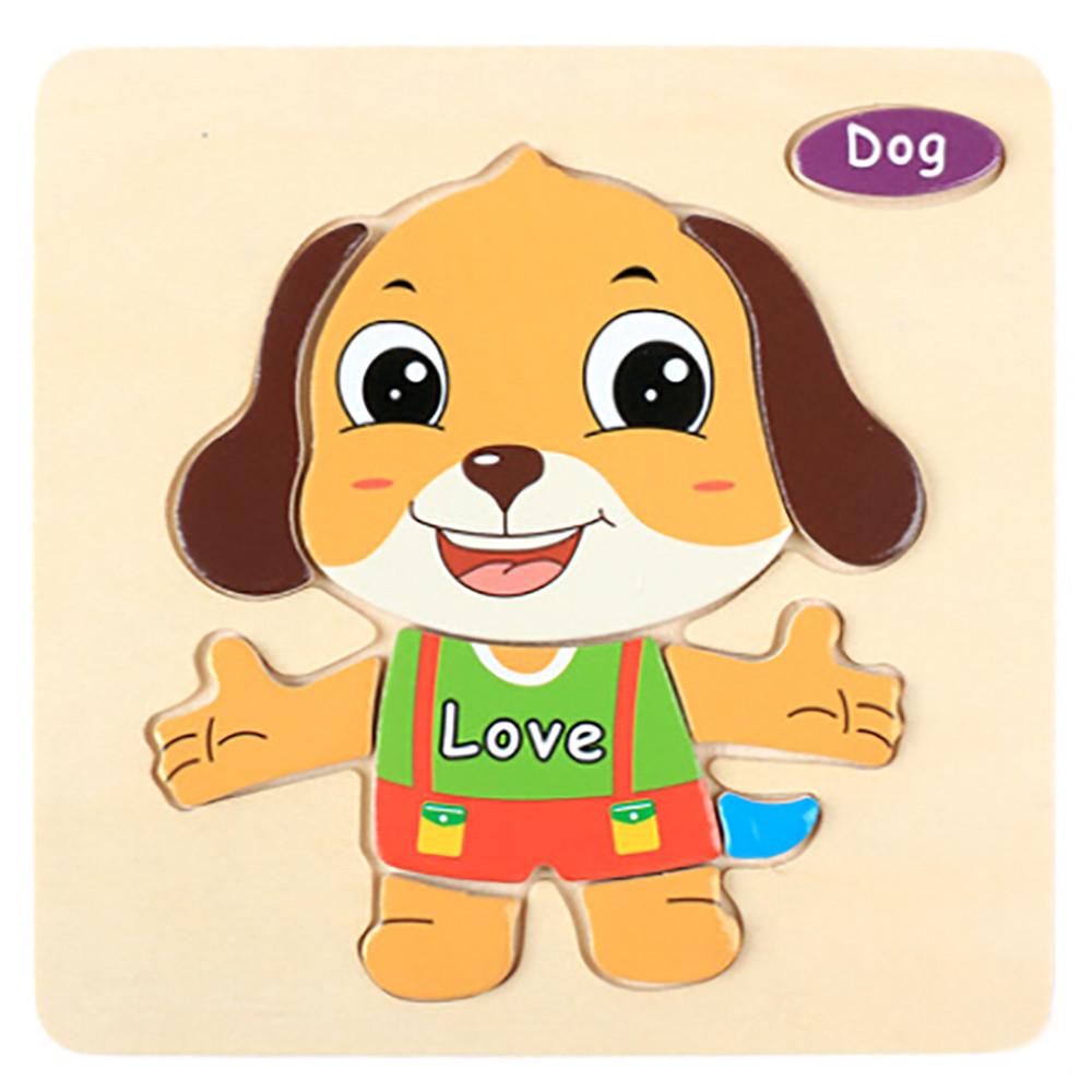 

Деревянная головоломка с животными, развивающая обучающая игрушка для маленьких детей JRY