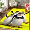 1Pc Penguin Parade Party Rug, Office Carpet Indoor Outdoor Doormat, Non-Slip, Comfortable, Living, Christmas Halloween,  Xmas Gift G1233