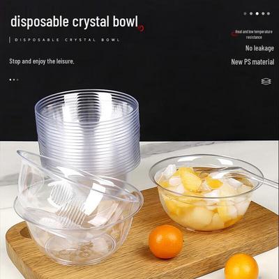 Jinyuan Disposable Plastic Crystal Bowls Set