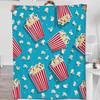 Cheeseburger Cucumber Cartoon Lightweight Flannel Throw Perfect Gift For Burger Lovers Fast Food Themed Blanket