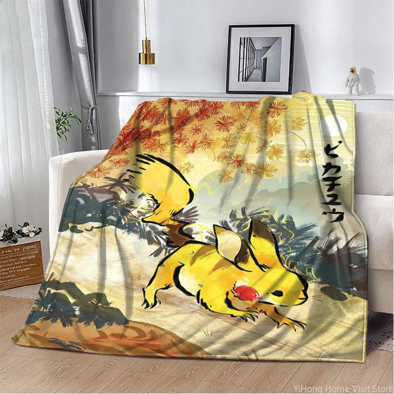 Pokemon Charmander Cute Cartoon Flannel Fluffy Throw Camping Blankets for Children Sofa Throw Thin Picnic Blanket Fashion Gifts