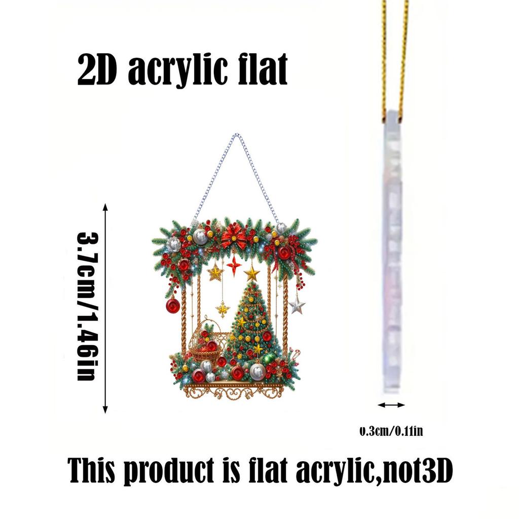 Weihnachten Baum Buch Dekorationen Baum Acryl Ornamente Weihnachten Baum Hängen Anhänger Decor