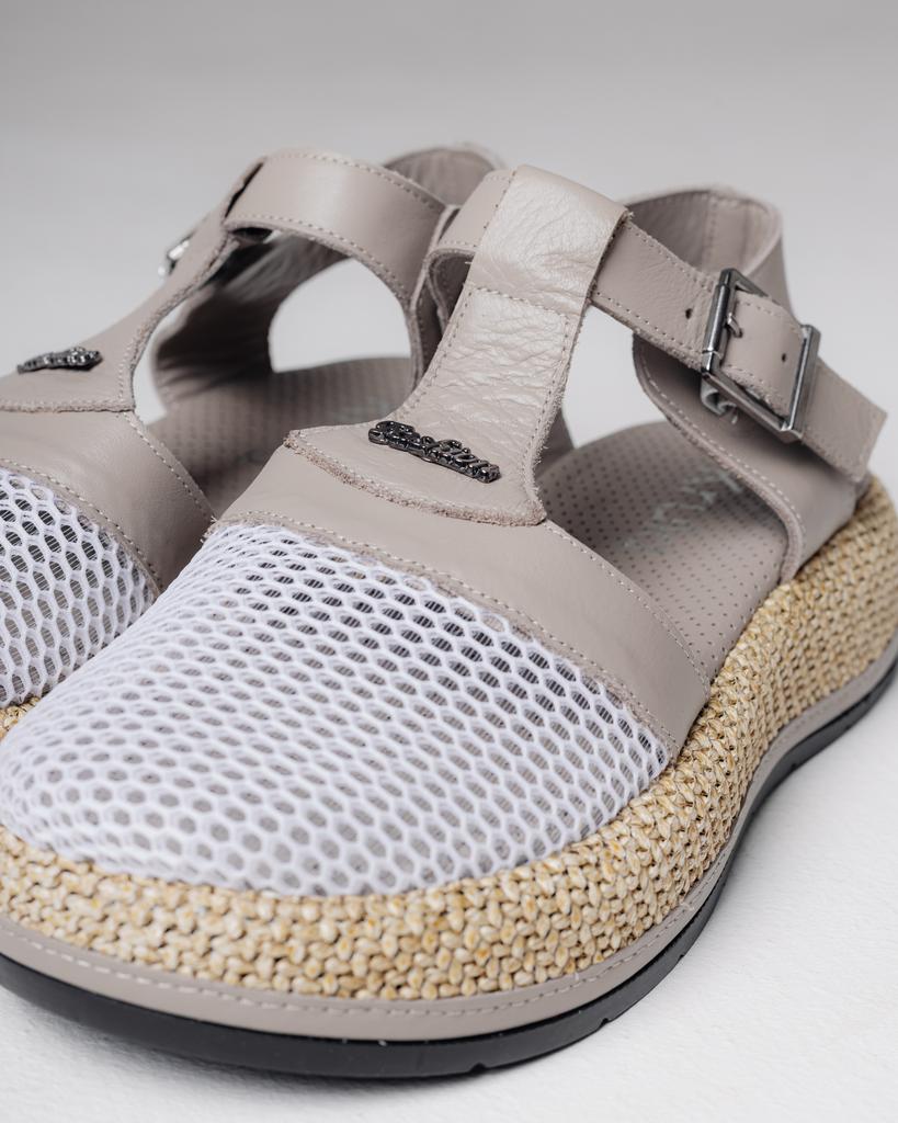 Босоножки с сеткой на платформе Krula 140160 36 визон кожа