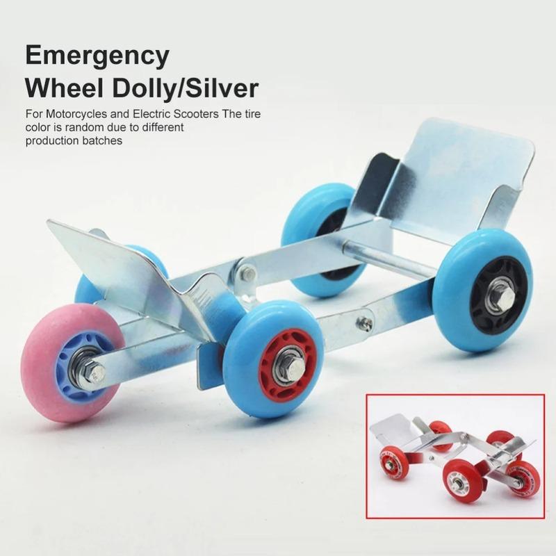 Motorcycle Tire Emergency Tool Foldable with 5 Wheel Flat Tire Moving Booster Device Super Load-Bearing Vehicle Self-Rescue Tool
