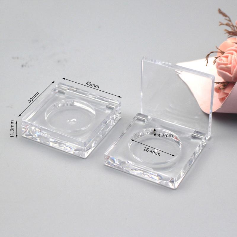 2.5G Empty Portable Eyeshadow Palette Blusher Box Solid Ointment Box Cosmetic Makeup Case Round Storage Container