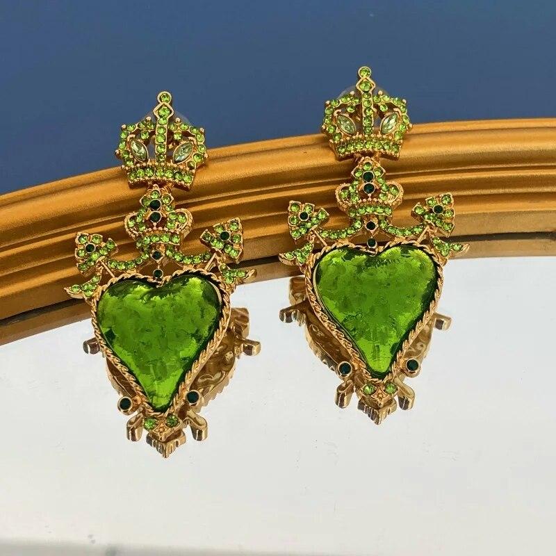 

Легкие роскошные серьги-гвоздики Green Love Crown Jewel с бриллиантами для пожилых людей