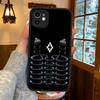 M-MARCELO B-BURLON For IPhone 15 16 Pro Max 11 12 13 14 XS XR X Plus 16E Matte Translucent Phone Cover