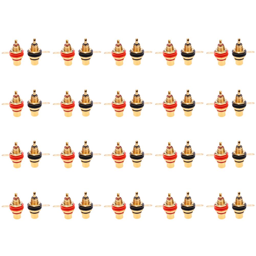 

2 шт. RCA гнездовые разъемы для крепления на панель шасси адаптеры аудиоразъем