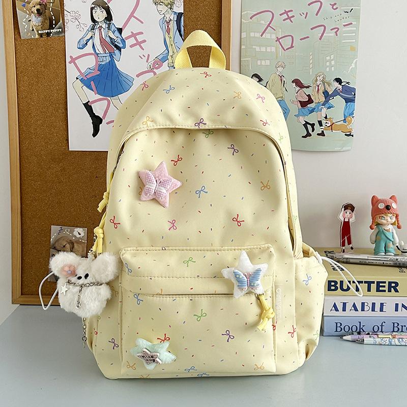 Schoolbag Japanese ins Small Fresh Sweet Student School Bag Women's Large Capacity Versatile Campus Backpack Leisure Travel Backpack