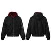 American Retro Mountain Eagle Fur Collar Hooded Jacket - Unisex Winter Warm Cotton Outerwear