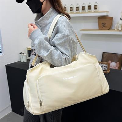 Simple and Fresh Fitness Bag Dry and Wet Separation Sports Fitness Bag Going Out for Travel Portable Belt Shoe Compartment Simple Luggage Bag
