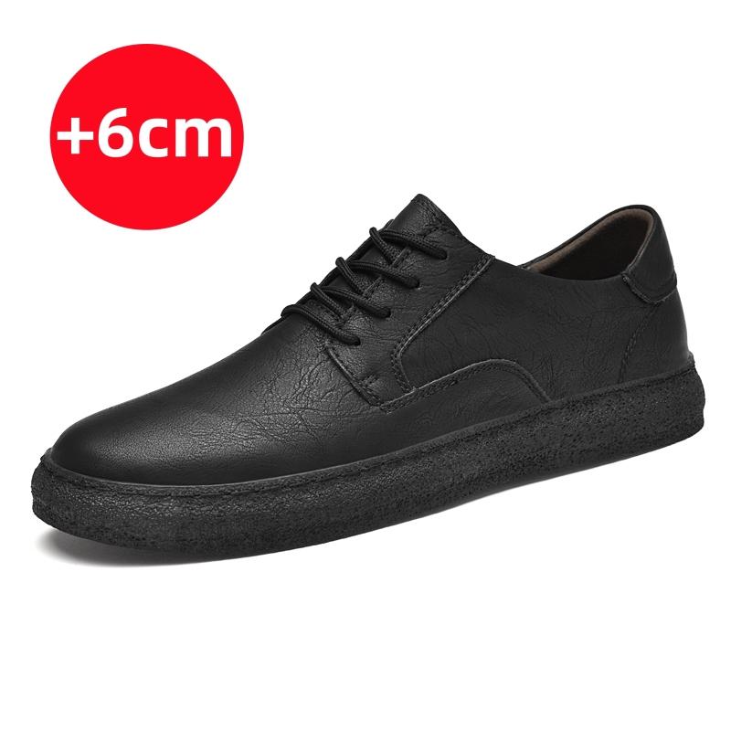 

Модные новые мужские повседневные туфли из натуральной кожи, универсальные мужские туфли-оксфорды, простые внутренние туфли с высоким голенищем, туфли в стиле ретро с низким верхом 44