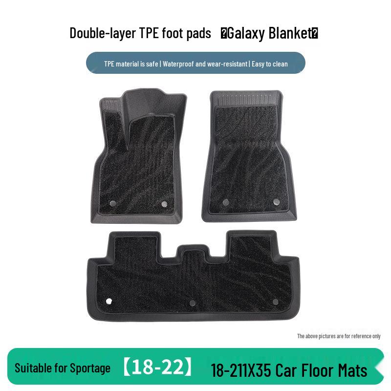 TPE Anti-Slip Car Floor Mats for Kia Sportage 2018-2022, IX35 2018-2021 Models