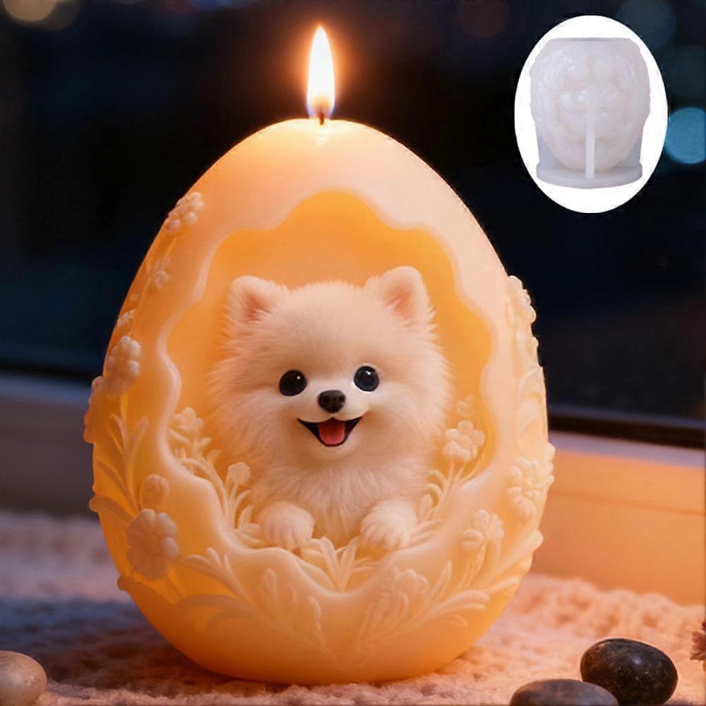 Cute Dog Silicone Mold, Dog Candle Molds for Candle Making, Animal Silicone