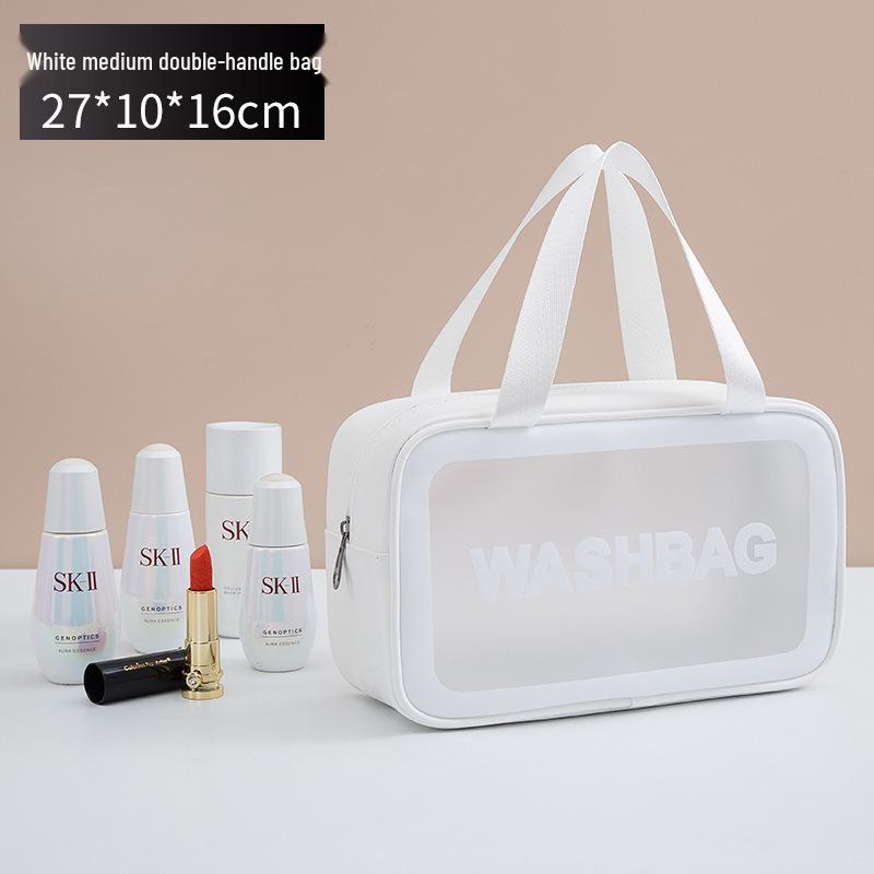 Geantă de machiaj și articole de toaletă mată impermeabilă de mare capacitate