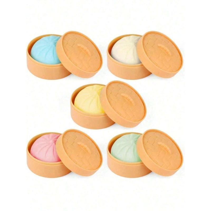 Weicher Mehlteig Brötchen Kneten, Teigtaschen Squishy Stressabbau Quetsch Fidget Spielzeug