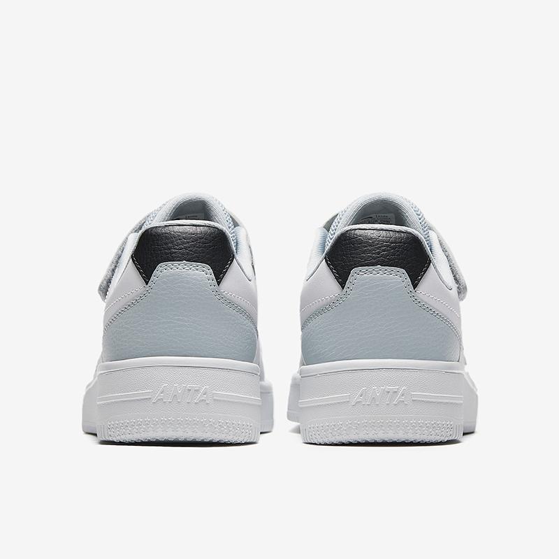 Anta Kids Synthetic Leather Simple Fashion Comfortable Casual Versatile Sports Lightweight Shock Absorption Low-Top Kids Skate Shoes A12448088-5