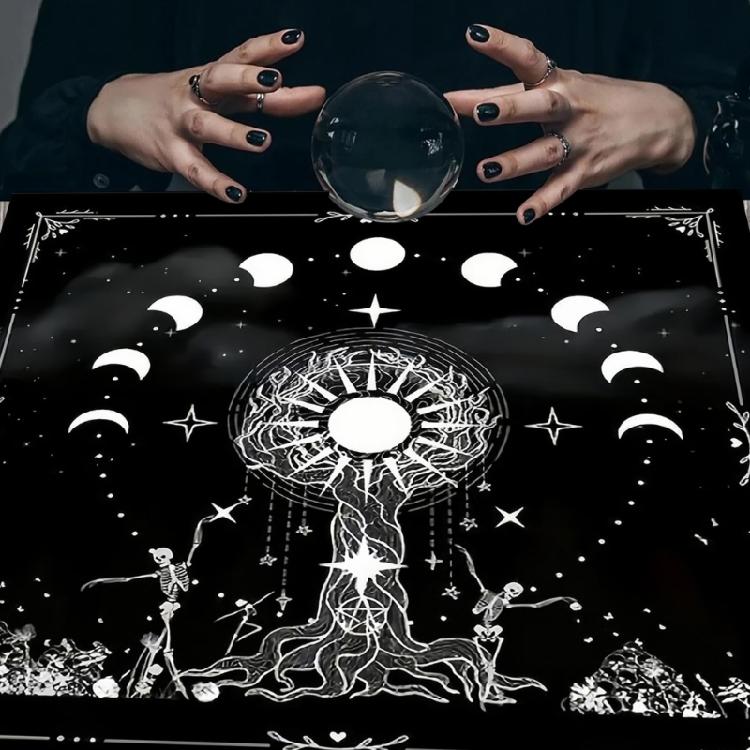 Astrologie Tarots Stoff Quadrate Pendel Divination Altar Tischdecke Brett für Tarots und Kartenspiele