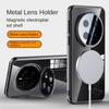 For Huawei Honor Magic 7 Pro Case Transparent Magnetic Wireless Charging Stand Protective Back Cover Case For Magic 7pro Shell