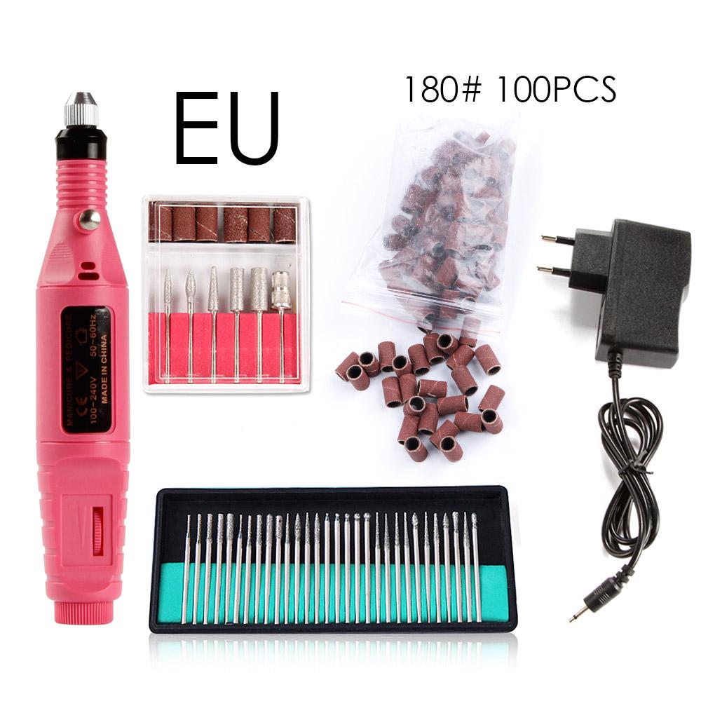 Nail Electric Nail File Apparatus for Manicure Nail Milling Drill Grinding Cutters Sanding Bands Set
