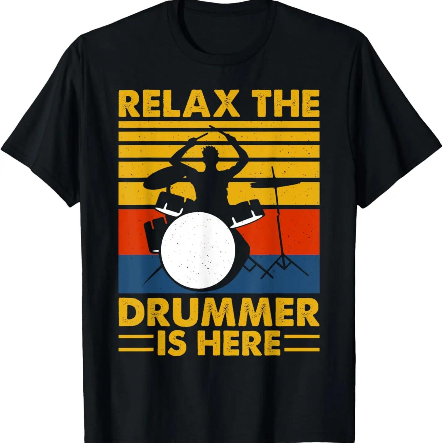 Relax The Drummer Is Here T-Shirt S чёрный