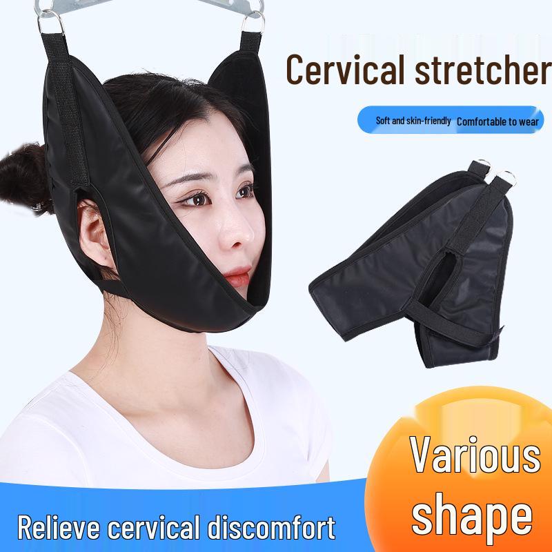 Adjustable Cervical Spine Neck Traction Strap for Adults and Children - Relieves Stiffness and Provides Support
