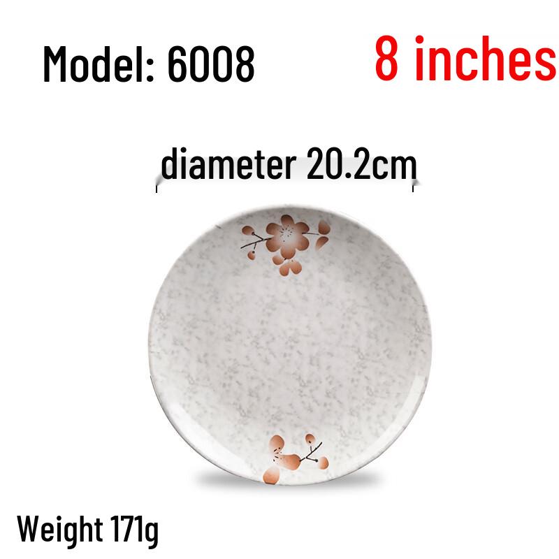 Chinese Style Melamine Round Dinner Plate