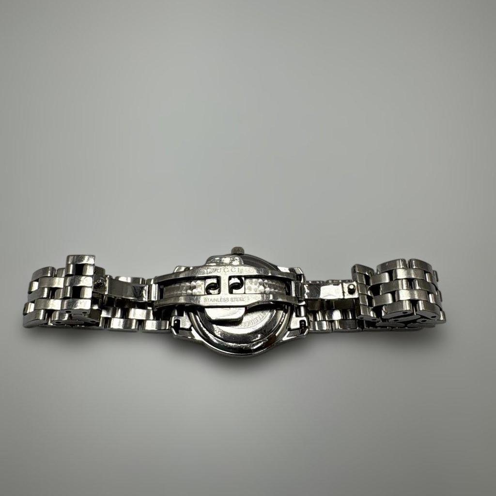 Used Operation GUCCI watch ladies 5500L 11P diamond black date