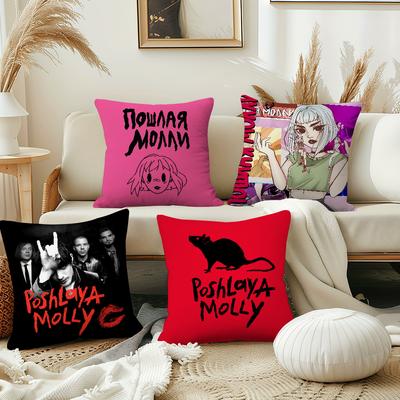 Band P-poshlayas Cool M-molly Cushion Cover Pillow Cover Decoration Room Home Sofa Living Office Car Nordic Simplicity