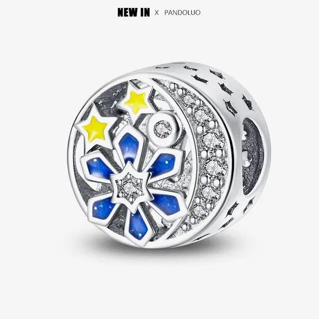 2024 Original New In Fairy Tale Town Series Round Heart Shaped Beads FitNew Bracelet 925 Silver Women Bead DIY Jewelry Gift