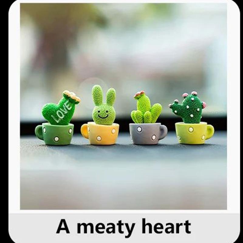 

Автомобильные аксессуары Love Cactus, креативные ручные работы из смолы, имитация автомобильной консоли, подарки, украшения, аксессуары