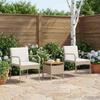 Garden Set Beige Poly Rattan