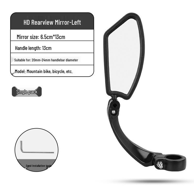 Espelho Retrovisor HD Dobrável para Bicicletas e Motocicletas
