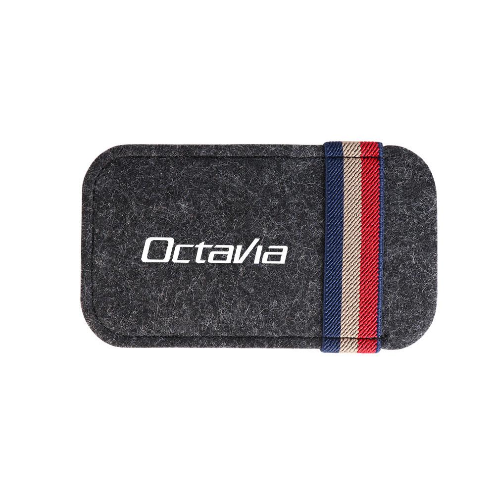 BAVK9 Car Interior Sun Visor Storage Box Eyeglasses Holder Sunglasses Clip For Skoda S Octavia Rapid Fabia Superb KAMIQ Roomster VRS