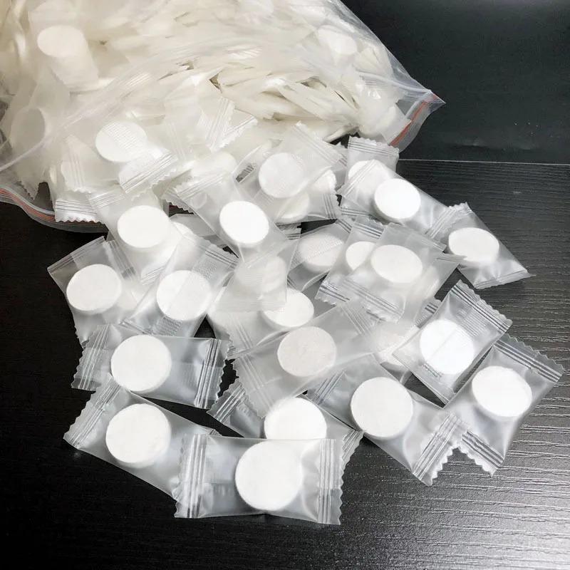 100pcs Portable Compressed Towel Disposable Face Cleaning Soft Compressed Hand Wipe Towel Non-Woven Makeup Wipes
