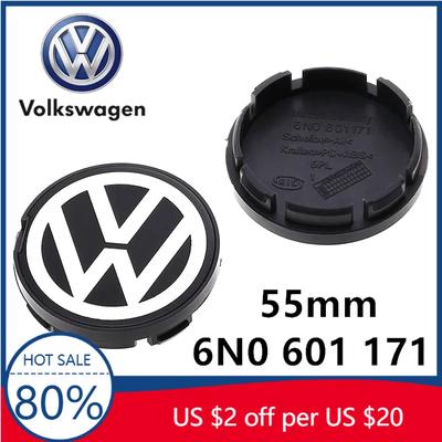 2026 Hot For VOLKSWAGEN VW 4pcs 55-56mm For VW Golf Passat Jetta Beetle CC Bora Polo Touareg Tiguan Wheel Center Cap Rim Caps Ca