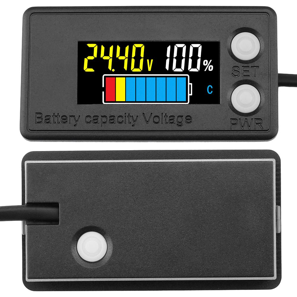 DC8-100V Battery Capacity Indicator LCD Digital Meter Lead-acid Lithium LiFe PO4 Voltage Tester for Car Tool Accessory