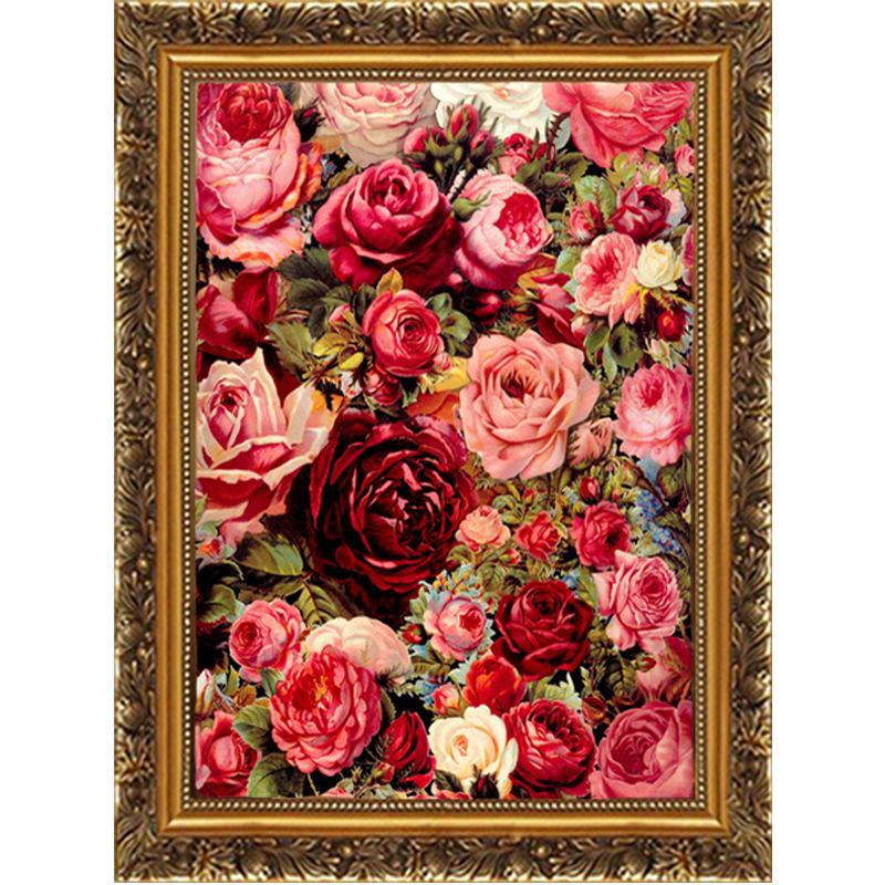 

Роза Цветок DIY 5D Полная дрель Алмазная живопись Вышивка крестиком
