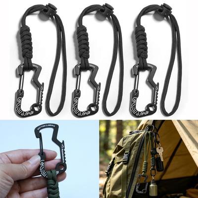 2Colors Anti-Loss Rope with Paracord Keychain Emergency Gear  for Camping Hiking
