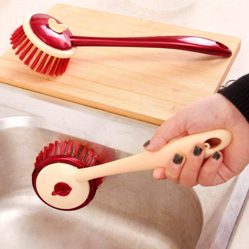Long Handle Pan Pot Brush Dish Bowl Washing Cleaning Brush Household Kitchen Cleaning Tools